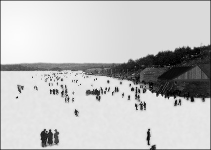 Skatists on the Dartmouth Lakes - 1800s