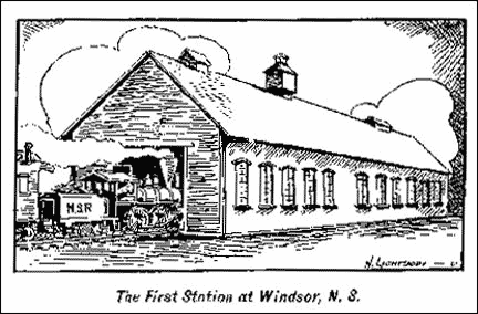 The First Station at Windsor, N.S.