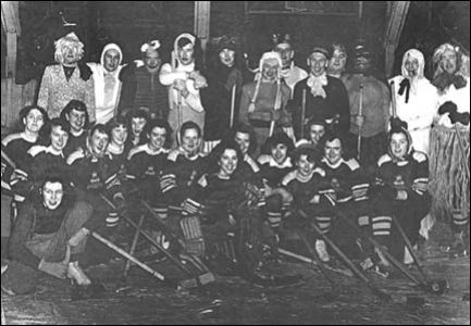 Windsor Academy Girls Hockey Team and Local Gyros 1948