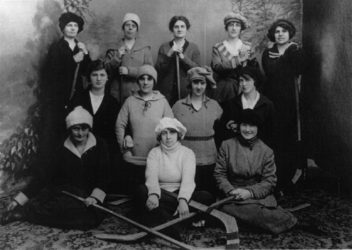 Grand Falls Newfoundland Women’s Ice Hockey Team c. 1913