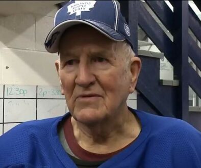 Mike Campbell, New Waterford 90 year old hockey player