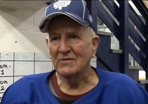 Mike Campbell, New Waterford 90 year old hockey player