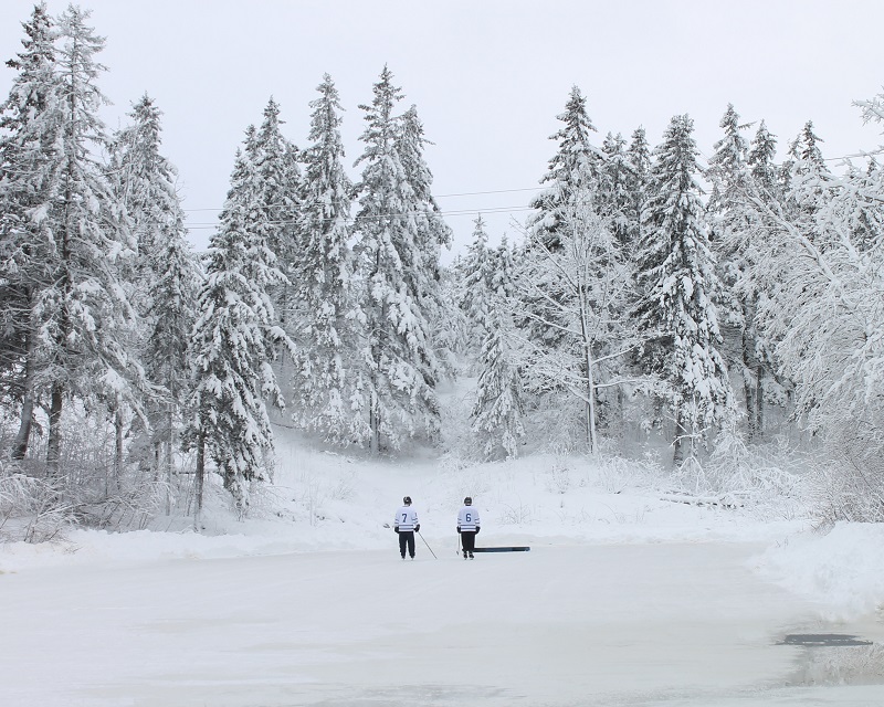 Long Pond, Birthplace of Hockey, hurley-on-ice,