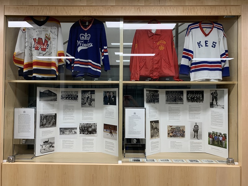 Birthplace of Hockey displays, West Hants Sport Complex, Windsor NS,