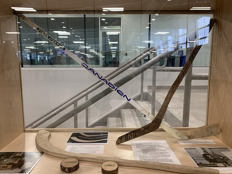 Birthplace of Hockey displays, West Hants Sport Complex, Windsor NS,